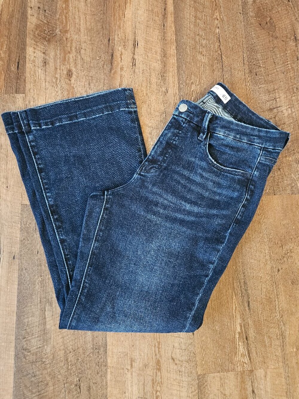 Lovervet by Vervet 14W Dark Wash Bootcut Jeans Stretch Denim Plus Size